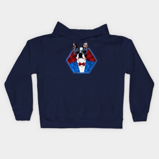 Hipster French Bulldog -Frenchie Kids Hoodie